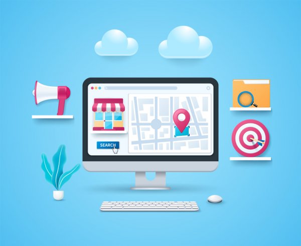 Local search marketing concept illustrations in 3D style La saison touristique 2025 va bientôt démarrer